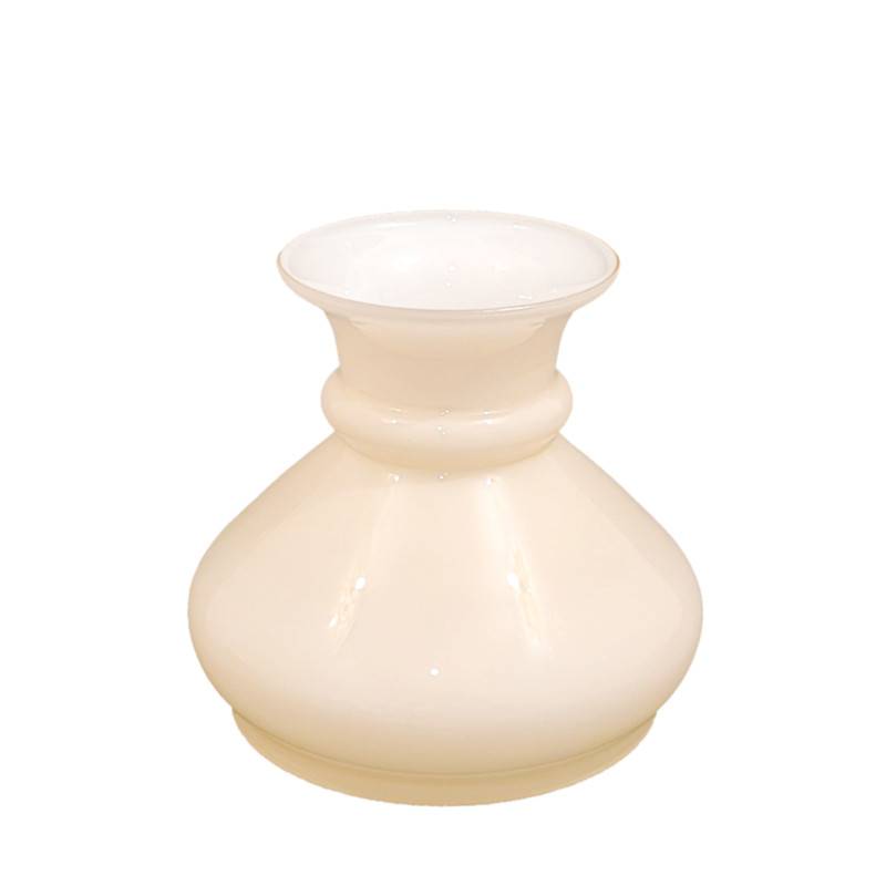 Náhradné tienidlo priemer 14,7cm petrolejkové lesklé béžové