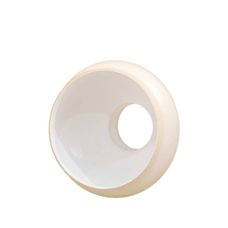 Náhradné tienidlo priemer 14,7cm petrolejkové lesklé béžové