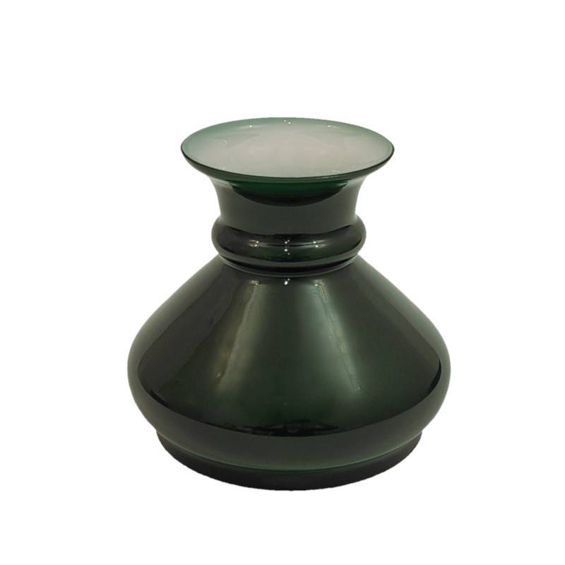 Náhradné tienidlo priemer 14,7cm petrolejkové lesklé zelené