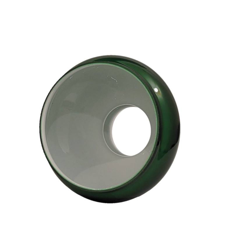 Náhradné tienidlo priemer 14,7cm petrolejkové lesklé zelené