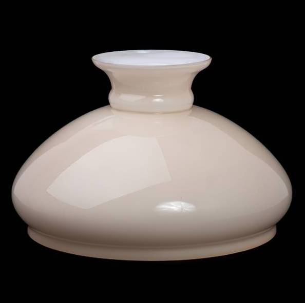 Náhradné tienidlo priemer 27,5cm petrolejkové lesklé béžové