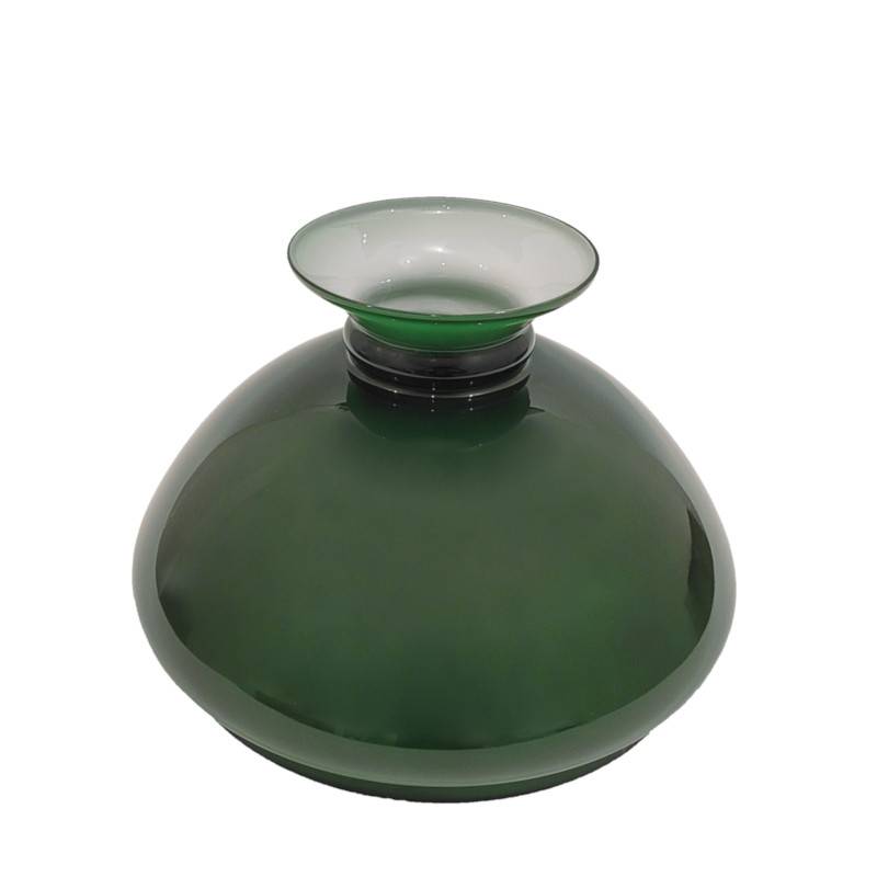 Náhradné tienidlo priemer 21,8cm petrolejkové zelené opálové