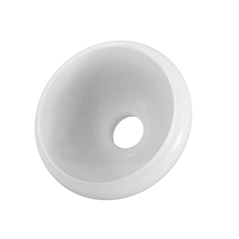 Náhradné tienidlo priemer 29,4cm petrolejkové biele opálové