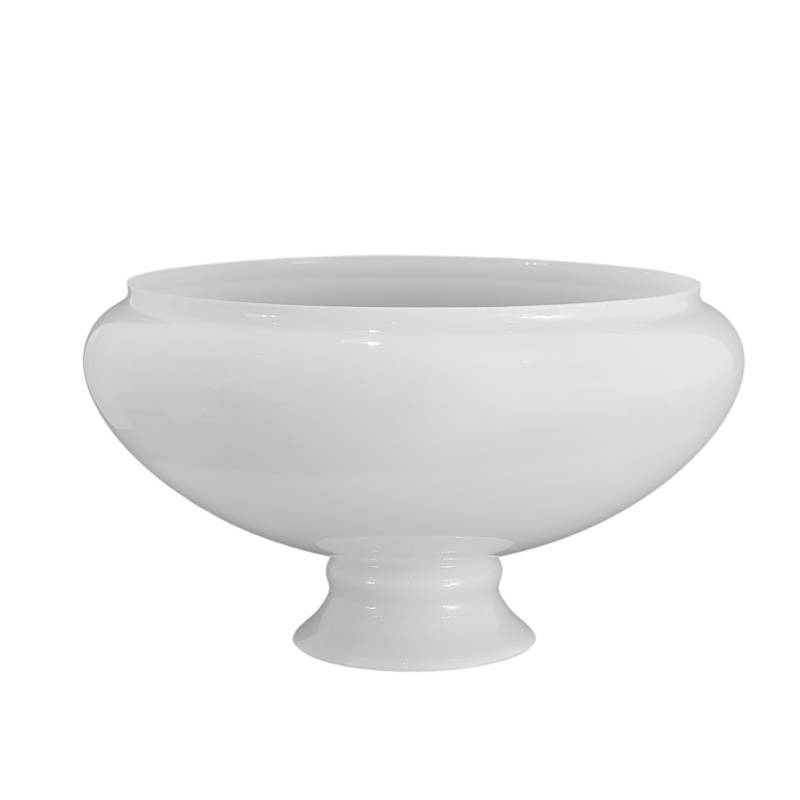 Náhradné tienidlo priemer 29,4cm petrolejkové biele opálové