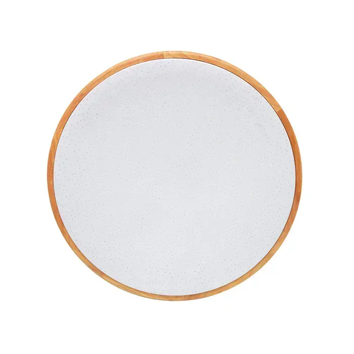 LENA stropné svietidlo s efektom trblietania s diaľkovým ovládačom LED/24W svetlé drevo, priemer: 42cm