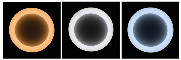 NEST stropné svietidlo šedé s diaľkovým ovládačom LED/40W/3000K/4000K/6500K, priemer 45cm