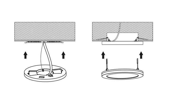 LEXA svietidlo biele okrúhle prisadené/zapustené LED/12-24W/CCT, priemer: 33cm