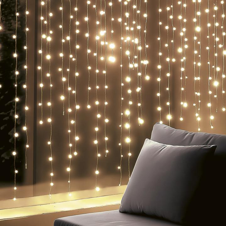 DOT LED vnútorný záves 126LED teplá biela 0,9m x 1,4m