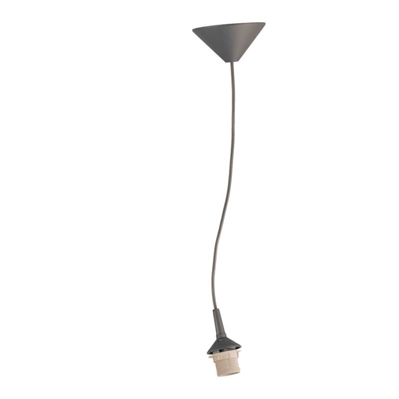 Závesné plastové lanko HOLLAND strieborné pre objímku E27, dĺžka 70cm