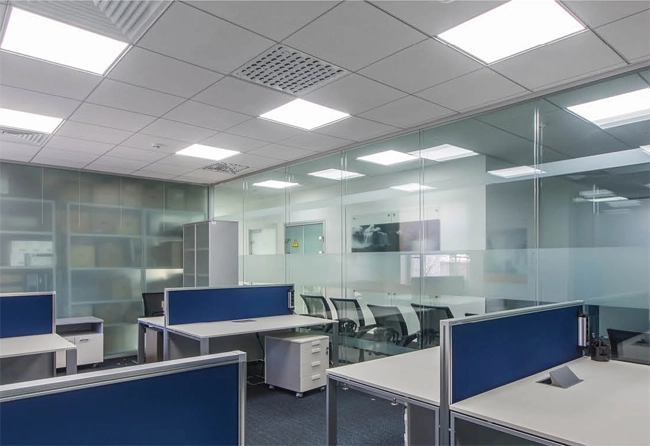 ZEUS UGR LED panel 45W/4000K do rastrových podhľadov, rozmer: 59,5x59,5cm, biely rám