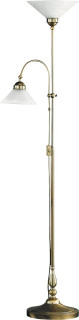 Marian stojanová lampa bronz/biela 2xE27/60W, výška: 180cm